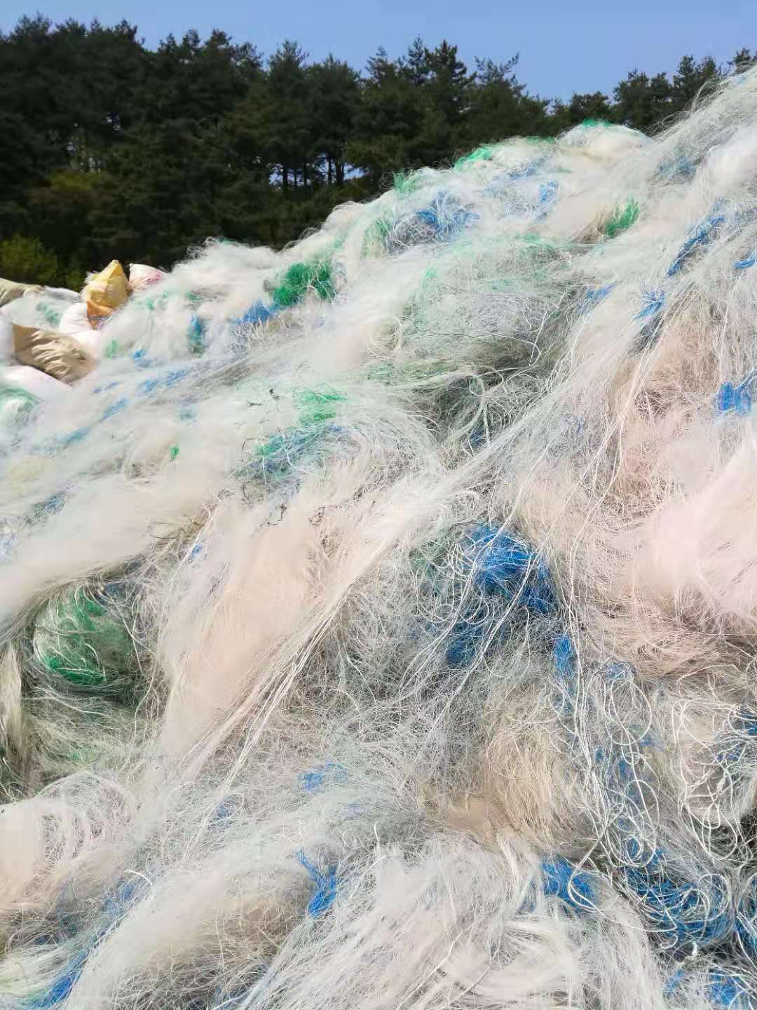 PA fishing net and carpet washing recycling line