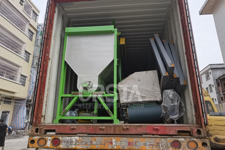 ABS household appliance washing recycling line exported to Europe.