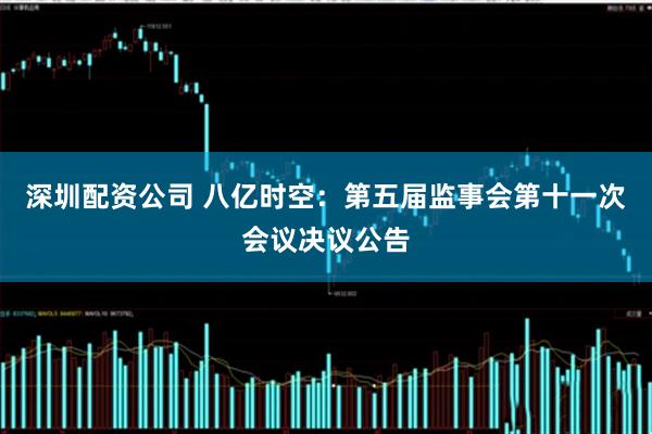 深圳配资公司 八亿时空：第五届监事会第十一次会议决议公告
