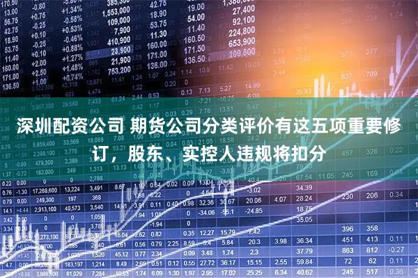 深圳配资公司 期货公司分类评价有这五项重要修订，股东、实控人违规将扣分